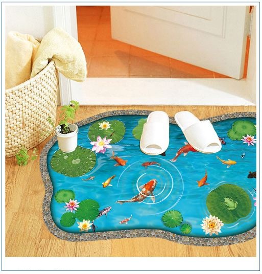 Hồ sen tạo cảm giác 3D mẫu 4